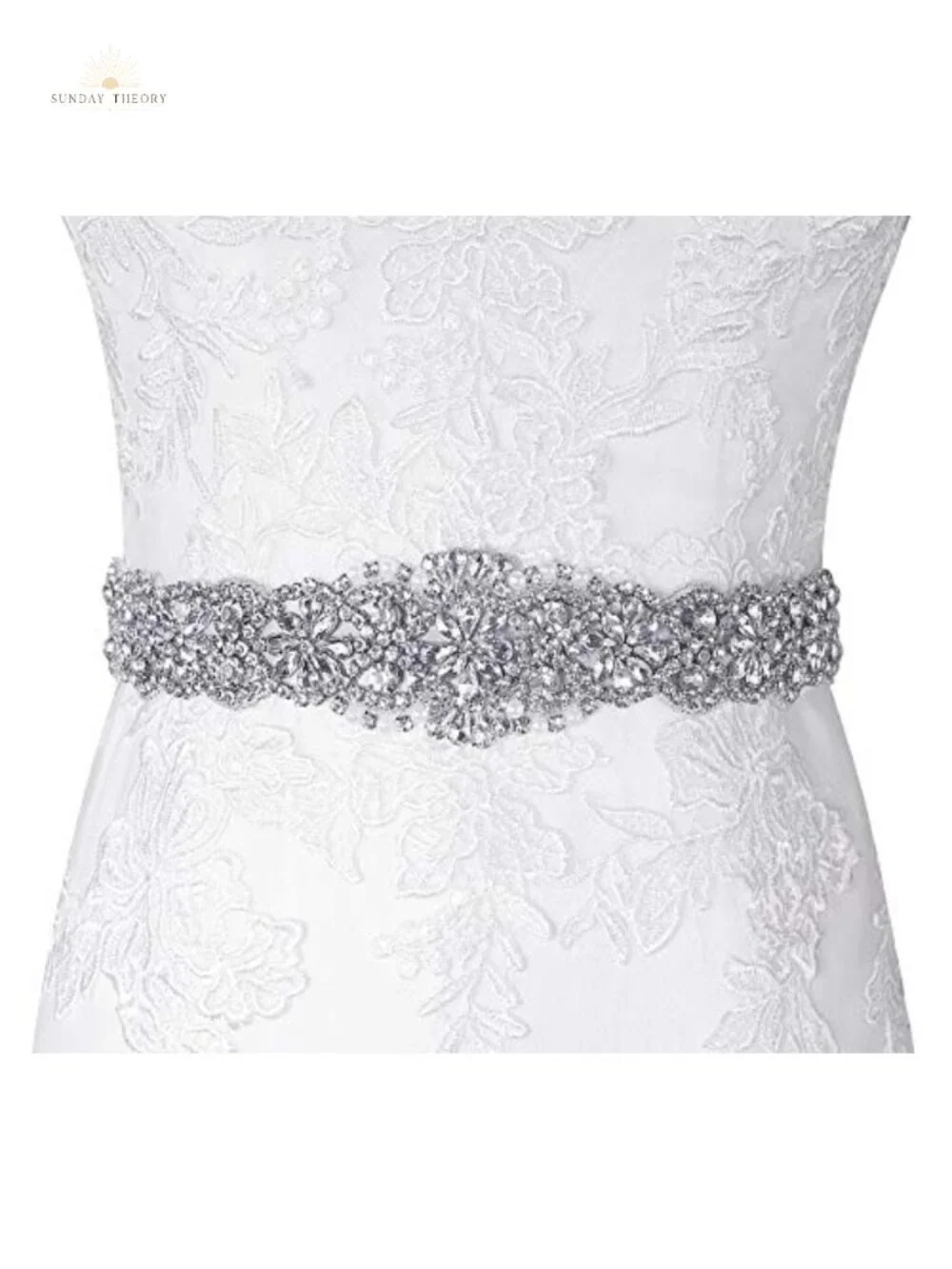 Crystal Rhinestone Bridal Wedding Dress Sash Belt